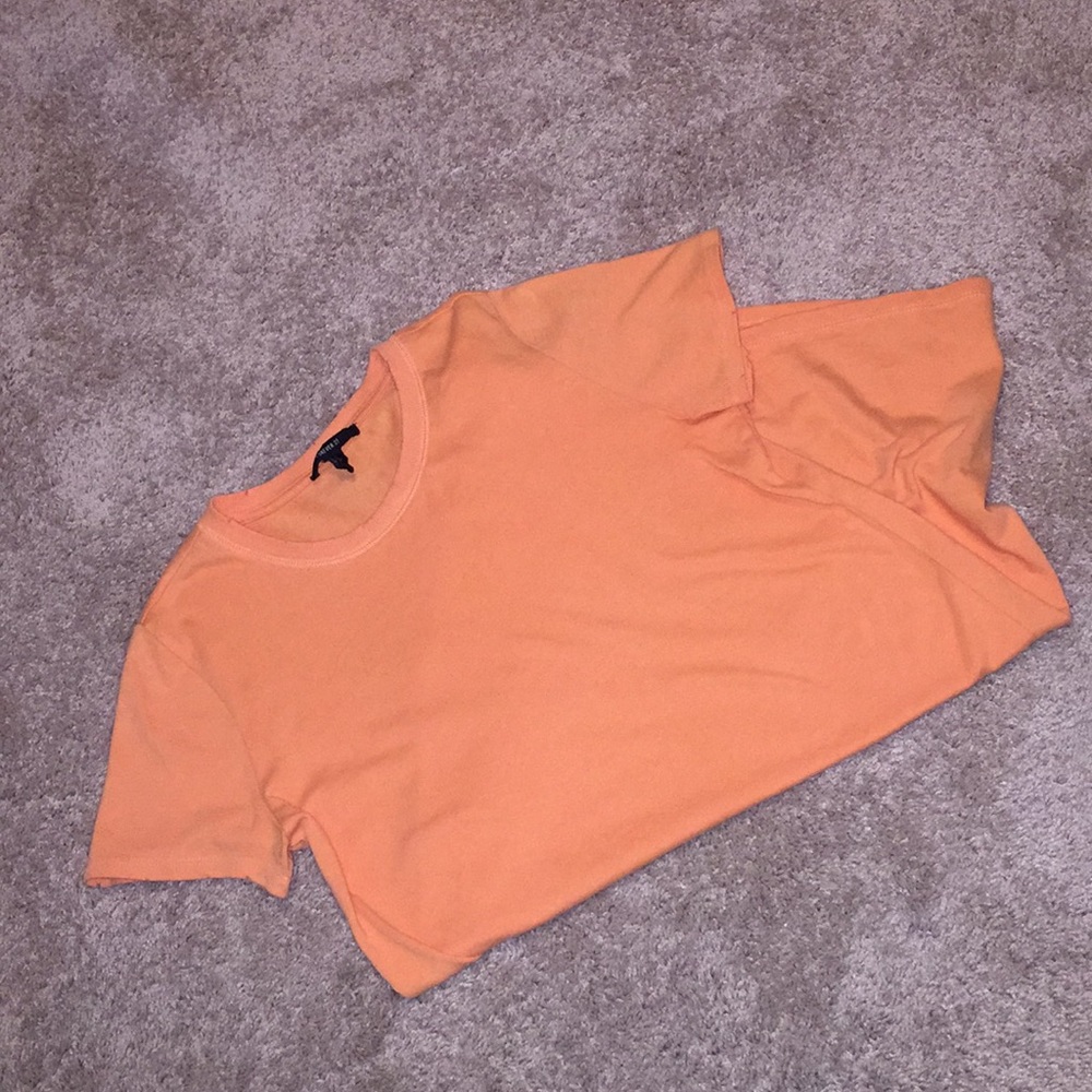 Orange t-shirt dress